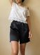 Elongated black shorts against thigh rubbing with inserts, XL