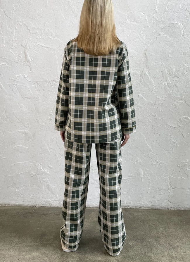Women's warm flannel pajamas "Linden Tea", homewear, M