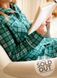 Women's pajamas made of Italian flannel in the color "fresh mint", home clothes, L