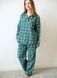 Women's pajamas made of Italian flannel in the color "fresh mint", home clothes, One size