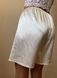 Elongated thigh chafing shorts with inserts, milk colour, 2XL