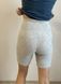 Women's warm knitted wool shorts with angora light grey melange, Gray, S