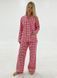 Warm women's pajamas with a jacket made of flannel in a red and white small cage, home clothes, *S-8XL(10 days)