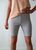 Winter knitted shorts for women with wool, beige melange (pantaloons / bicycles), Gray, L