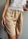 Elongated shorts with inserts against thigh rubbing satin viscose, 4XL